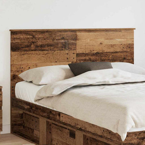 vidaXL Headboard with Headboard Old Wood 160 cm Engineered Wood