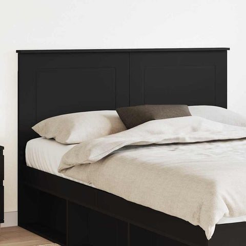 vidaXL Headboard with Headboard Black Oak 150 cm Engineered Wood