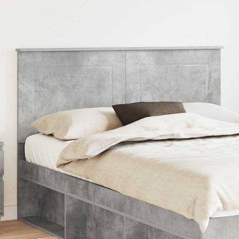 vidaXL Headboard with Headboard Concrete Grey 140 cm Engineered Wood