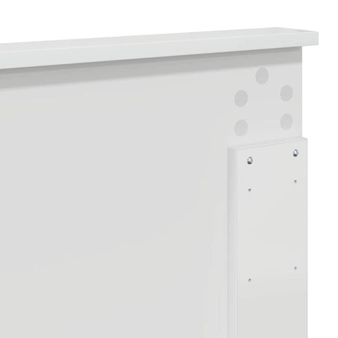 vidaXL Headboard with Headboard Gloss White 140 cm Engineered Wood