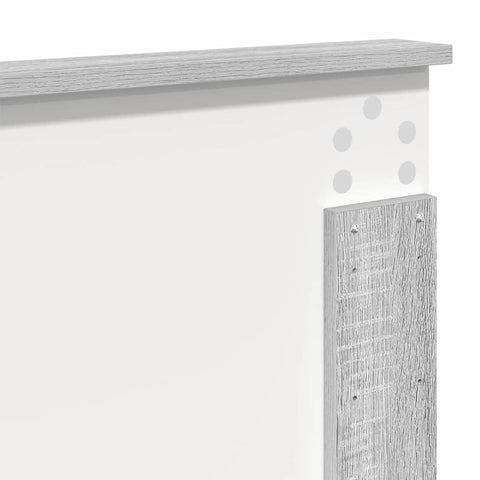 vidaXL Headboard with Headboard Grey Sonoma 140 cm Engineered Wood