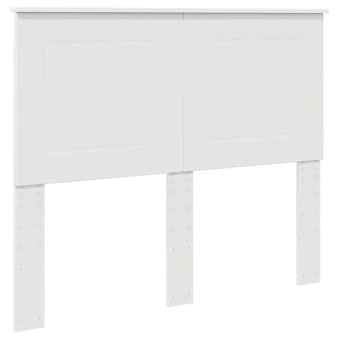 vidaXL Headboard with Headboard White 135 cm Engineered Wood