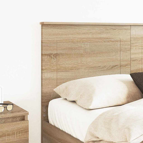 vidaXL Headboard with Headboard Sonoma Oak 135 cm Engineered Wood