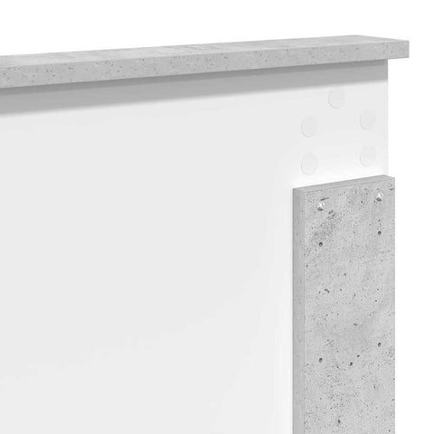 vidaXL Headboard with Headboard Concrete Grey 135 cm Engineered Wood