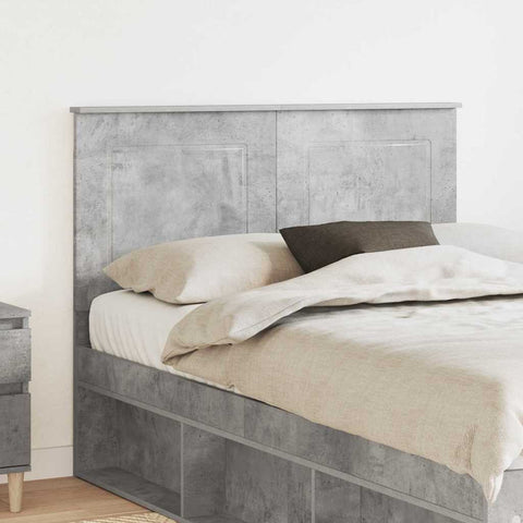 vidaXL Headboard with Headboard Concrete Grey 135 cm Engineered Wood