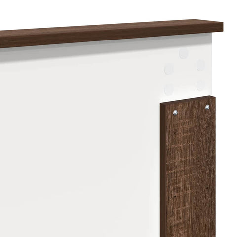 vidaXL Headboard with Headboard Brown Oak 135 cm Engineered Wood