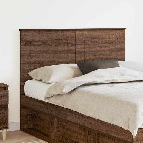 vidaXL Headboard with Headboard Brown Oak 135 cm Engineered Wood