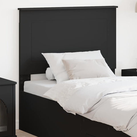 vidaXL Headboard with Headboard Black Oak 100 cm Engineered Wood