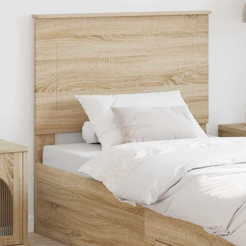 vidaXL Headboard with Headboard Sonoma Oak 100 cm Engineered Wood