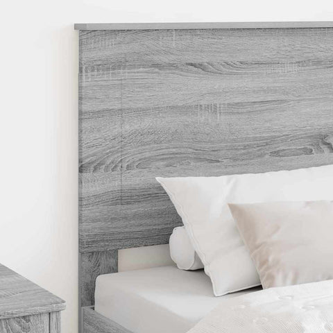 vidaXL Headboard with Headboard Grey Sonoma 100 cm Engineered Wood