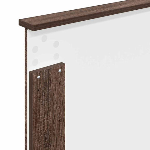 vidaXL Headboard with Headboard Brown Oak 100 cm Engineered Wood