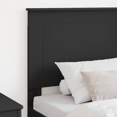 vidaXL Headboard with Headboard Black Oak 90 cm Engineered Wood