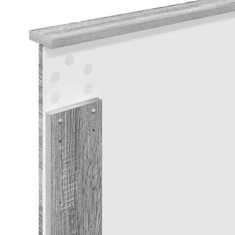 vidaXL Headboard with Headboard Grey Sonoma 90 cm Engineered Wood