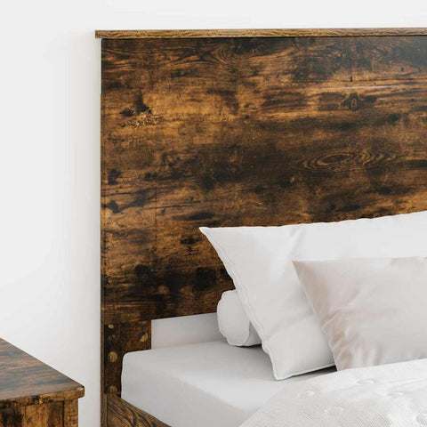 vidaXL Headboard with Headboard Smoked Oak 80 cm Engineered Wood