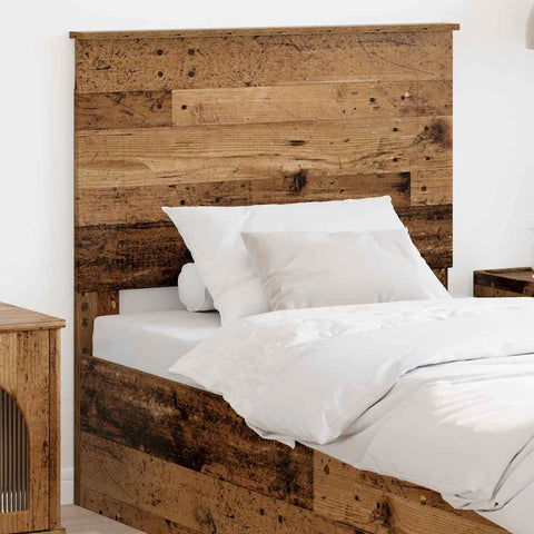 vidaXL Headboard with Headboard Old Wood 80 cm Engineered Wood