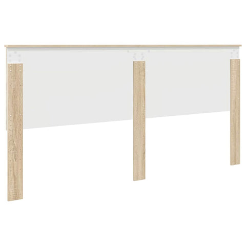 vidaXL Headboard with Headboard Sonoma Oak 200 cm Engineered wood