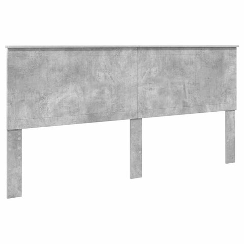 vidaXL Headboard with Headboard Concrete Grey 200 cm Engineered wood