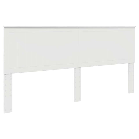 vidaXL Headboard with Headboard Gloss White 200 cm Engineered wood