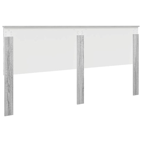 vidaXL Headboard with Headboard Grey Sonoma 200 cm Engineered wood