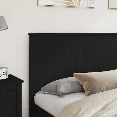 vidaXL Headboard with Headboard Black Oak 180 cm Engineered wood