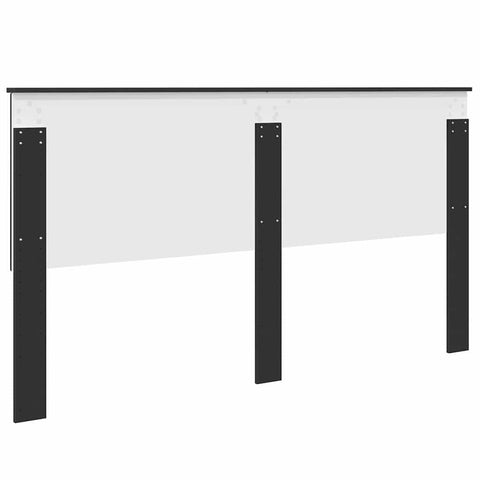vidaXL Headboard with Headboard Black Oak 180 cm Engineered wood