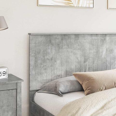 vidaXL Headboard with Headboard Concrete Grey 180 cm Engineered wood