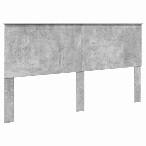 vidaXL Headboard with Headboard Concrete Grey 180 cm Engineered wood