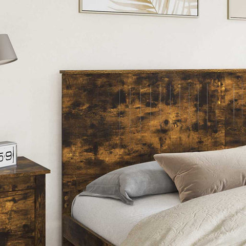 vidaXL Headboard with Headboard Smoked Oak 180 cm Engineered wood