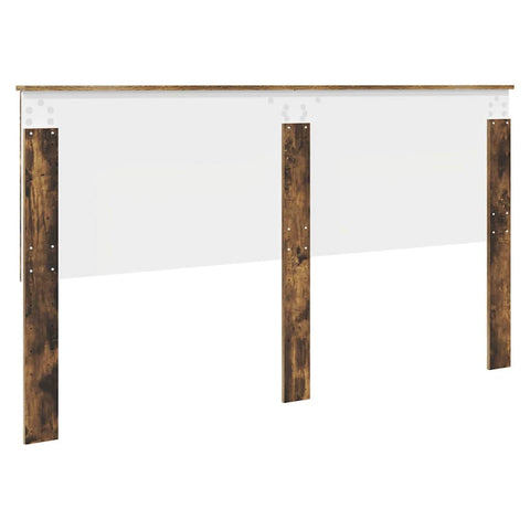 vidaXL Headboard with Headboard Smoked Oak 180 cm Engineered wood