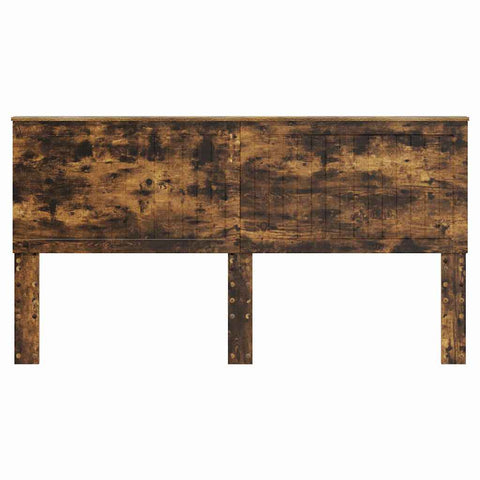 vidaXL Headboard with Headboard Smoked Oak 180 cm Engineered wood