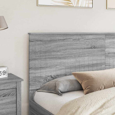 vidaXL Headboard with Headboard Grey Sonoma 180 cm Engineered wood