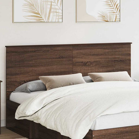 vidaXL Headboard with Headboard Brown Oak 180 cm Engineered wood