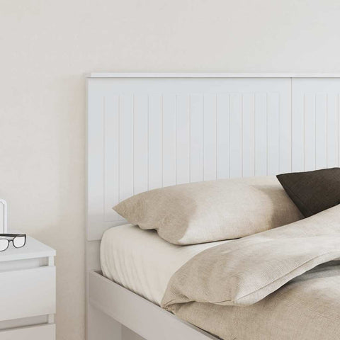 vidaXL Headboard with Headboard White 160 cm Engineered wood