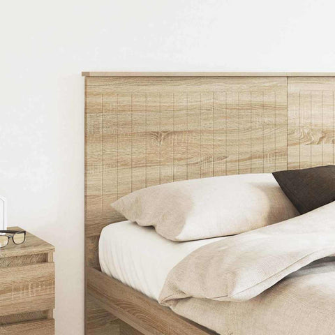 vidaXL Headboard with Headboard Sonoma Oak 160 cm Engineered wood