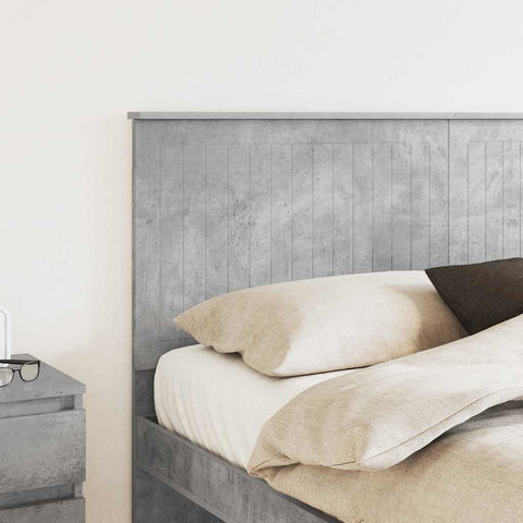vidaXL Headboard with Headboard Concrete Grey 160 cm Engineered wood