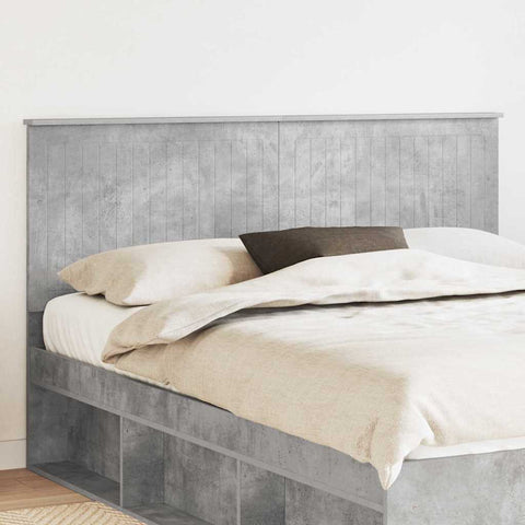 vidaXL Headboard with Headboard Concrete Grey 160 cm Engineered wood