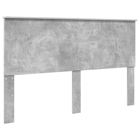 vidaXL Headboard with Headboard Concrete Grey 160 cm Engineered wood