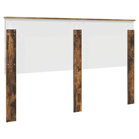 vidaXL Headboard with Headboard Smoked Oak 160 cm Engineered wood