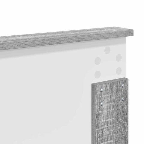 vidaXL Headboard with Headboard Grey Sonoma 160 cm Engineered wood