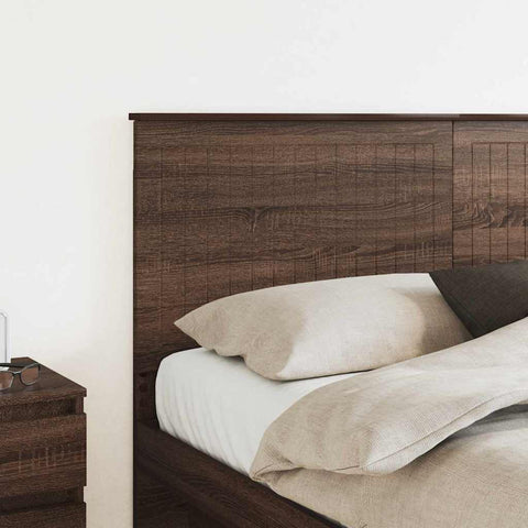 vidaXL Headboard with Headboard Brown Oak 160 cm Engineered wood