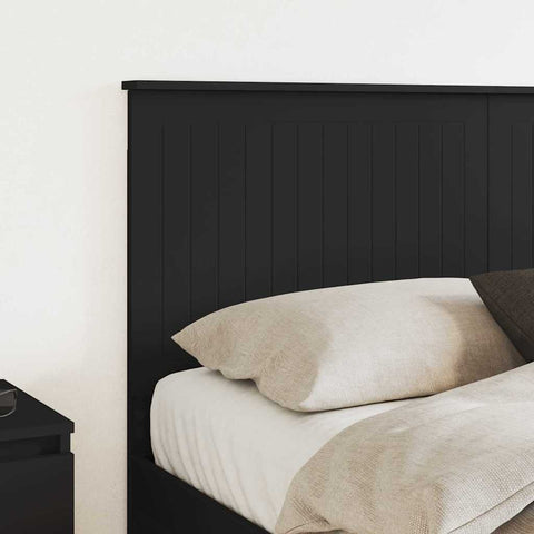 vidaXL Headboard with Headboard Black Oak 150 cm Engineered wood