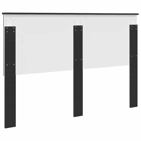vidaXL Headboard with Headboard Black Oak 150 cm Engineered wood