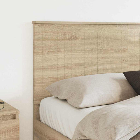 vidaXL Headboard with Headboard Sonoma Oak 150 cm Engineered wood