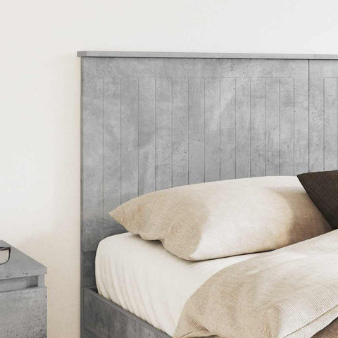 vidaXL Headboard with Headboard Concrete Grey 150 cm Engineered wood