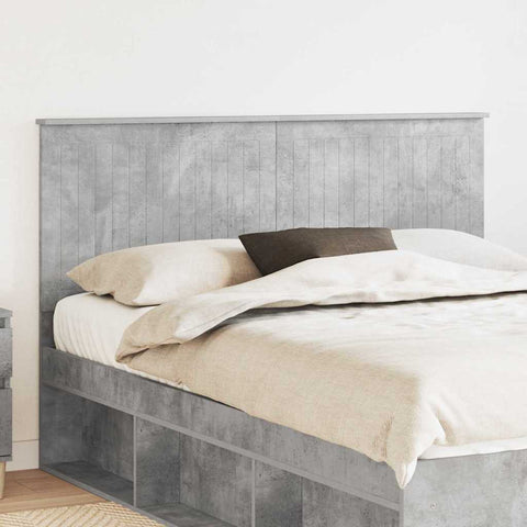 vidaXL Headboard with Headboard Concrete Grey 150 cm Engineered wood
