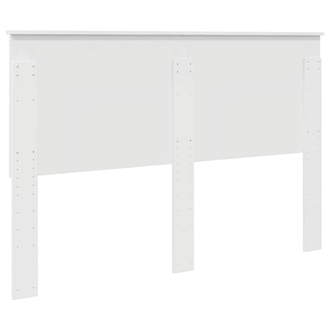 vidaXL Headboard with Headboard Gloss White 150 cm Engineered wood