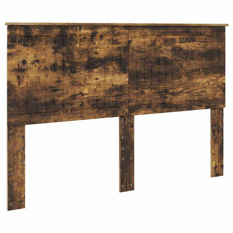 vidaXL Headboard with Headboard Smoked Oak 150 cm Engineered wood