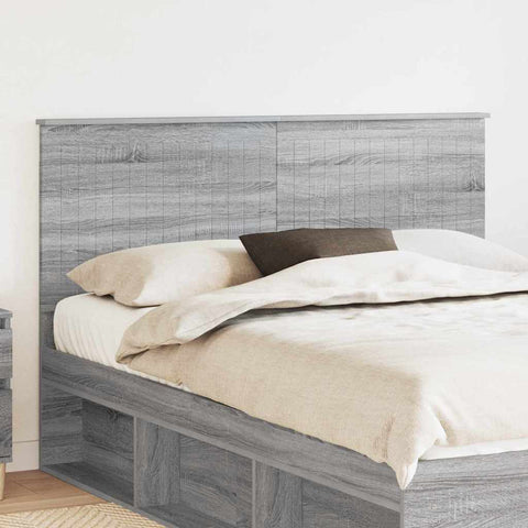 vidaXL Headboard with Headboard Grey Sonoma 150 cm Engineered wood