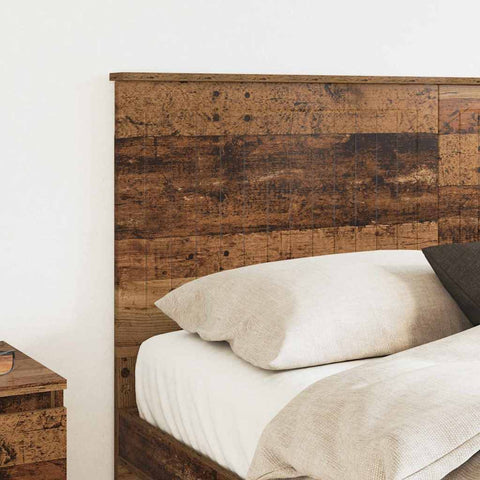 vidaXL Headboard with Headboard Old Wood 150 cm Engineered wood