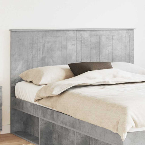 vidaXL Headboard with Headboard Concrete Grey 140 cm Engineered wood